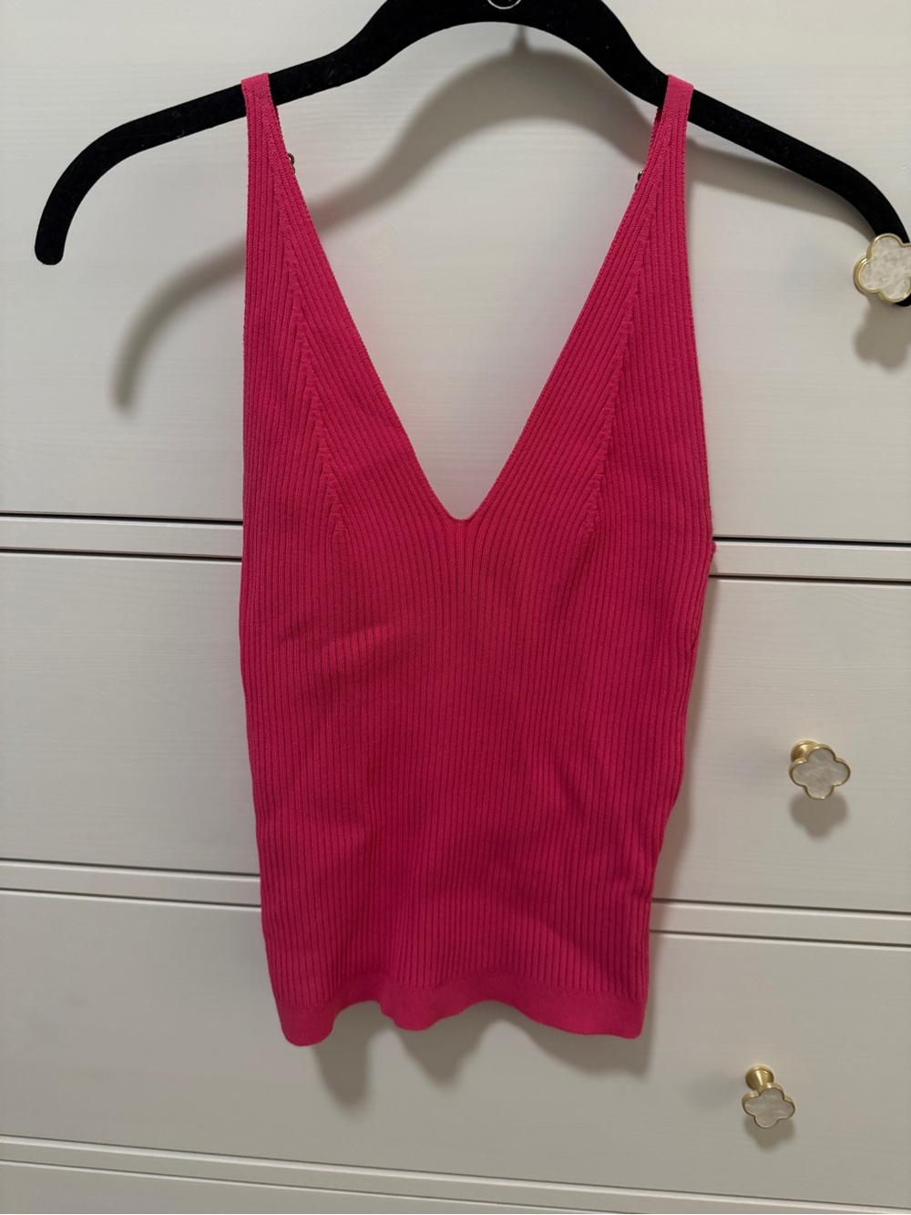 LINI Hot Pink Ribbed Top